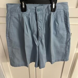 Women blue shorts
